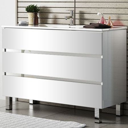 Тумба с раковиной SanVit Кубэ-3 70 kkube3070 в цвете Ral Белый глянец Тумба с раковиной SanVit Кубэ-3 70 kkube3070 в цвете Ral Белый глянец