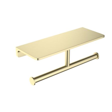 Бумагодержатель двойной с полкой для телефона Timo Selene золото матовое (17045/17), артикул 17045/17