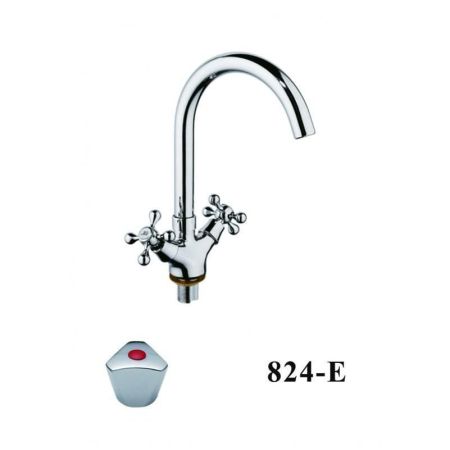 Смеситель для кухни D-Lin D153824-E, хром, артикул D153824-E