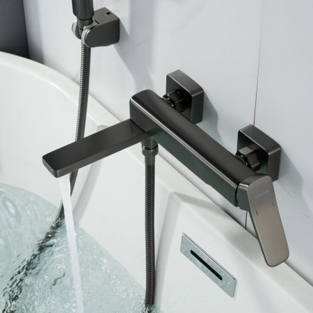 Смеситель для ванны Shevanik S9952T, оружейная сталь, артикул S9952T