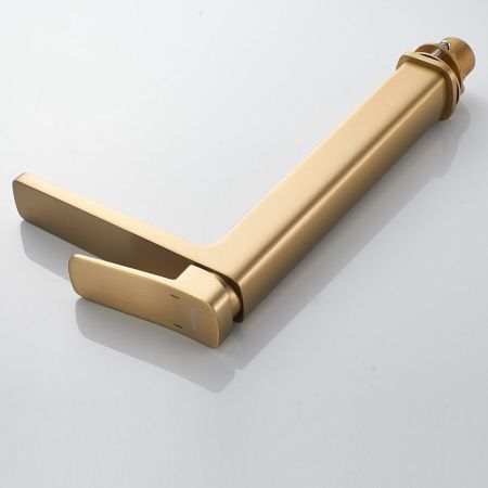 Смеситель для раковины Shevanik S9911G, золотой сатин, артикул S9911G