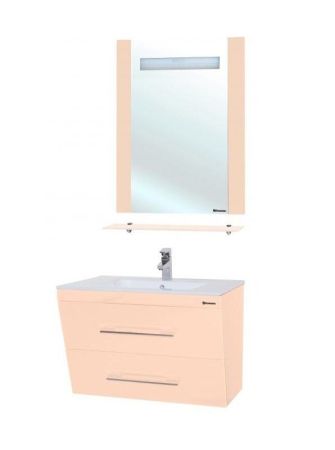 Зеркало Bellezza Берта 75 4610712050079 с подсветкой Бежевое