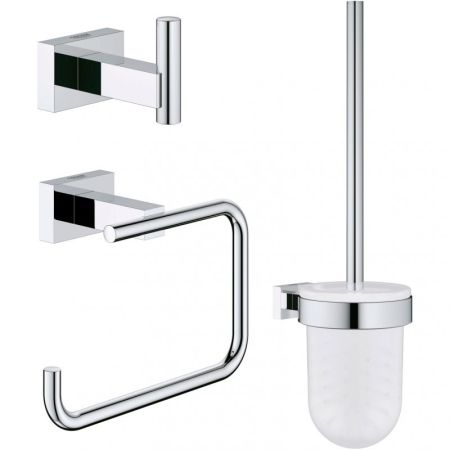 Набор аксессуаров GROHE Essentials Cube (3 предмета), хром (40757001), артикул 40757001