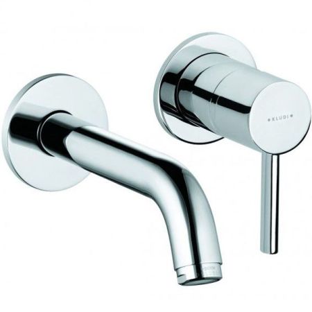 Смеситель для раковины, Kludi, BOZZ, тип открывания воды-однорычажный, тип регулирования воды-керамический картридж, монтаж-настенный встраиваемый, отверстия для монтажа-2, вынос излива, мм-180, тип излива-неподвижный, донный клапан-отсутствует, стандарт , артикул 382440576