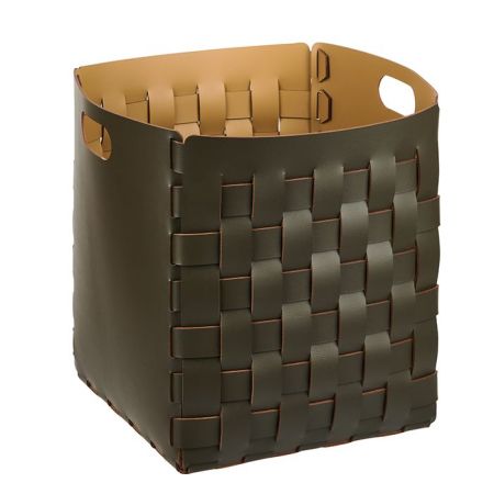 ADJ Корзинка Bottega, 35x35xH40 см., цвет: оливковый/горчичный, артикул 1047.55/40