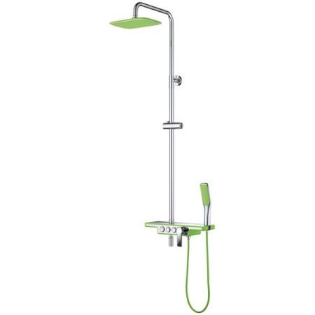 Душевая система D&K Berlin Humboldt DA1443712B13 Хром Зеленый