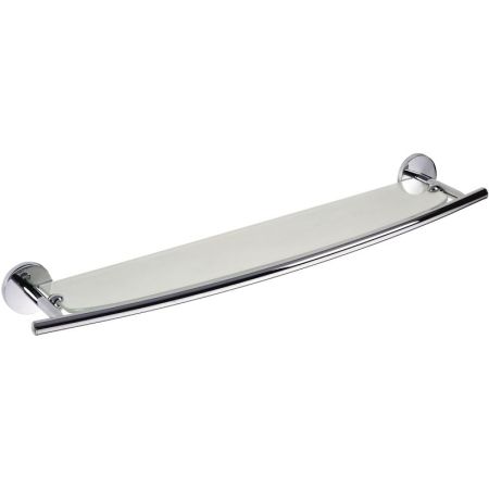 Полка стеклянная ALFA с бортиком