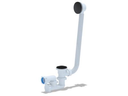 Сифон для ванны PRIME BLACK универсальный клик-клак (64287), артикул 64287
