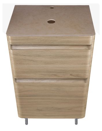 Столешница керамогранит под тумбу "Атлантика 60" MI01, цвет бежевый светлый