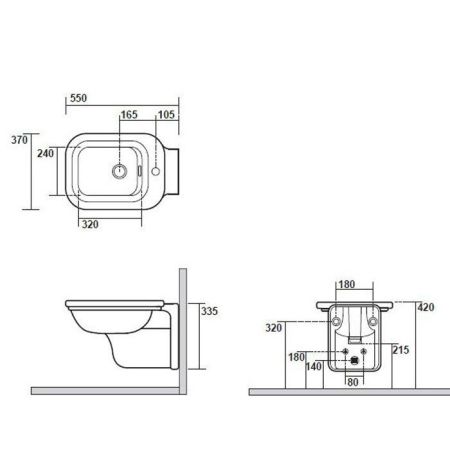Kerasan Waldorf Заглушка для перелива, цвет золото