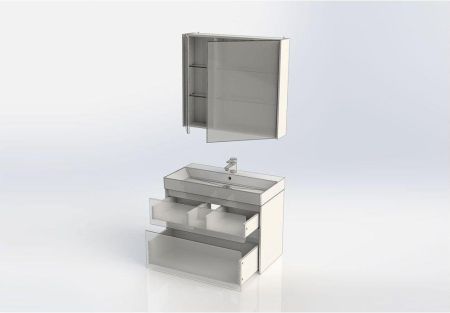 Мебель для ванной Aquanet Бруклин 85 белый, артикул 00207801