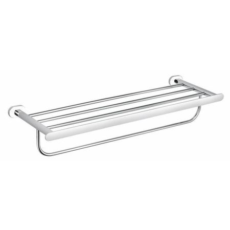 Полка для полотенец Rav Slezak YUKON YUA0704CB, хром/белый, артикул YUA0704CB