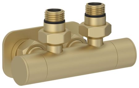 Вентиль 2х1/2" угловой скрытый-скрытый EU50 (Матовая шампань)