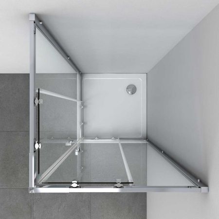 Душевой уголок Rapid VSS-3R90/10MT, (900-1000)x(900-1000), хром, стекло текстурное, артикул VSS-3R90/10MT