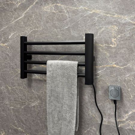 Полотенцесушитель электрический Fixsen UNIVERSAL 300х500 FX-7200B-2, черный, артикул FX-7200B-2