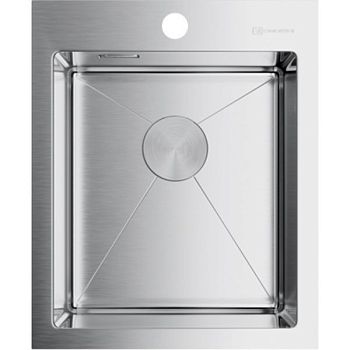 Мойка, OMOIKIRI, Akisame, ширина, мм-410, глубина, мм-510, высота, мм-200, тип установки-встраиваемый, отверстия для смесителя-1, с переливом, сифон и донный клапан с декоративной накладкой в комплекте, материал-нержавеющая сталь, крепления в комплекте, ц