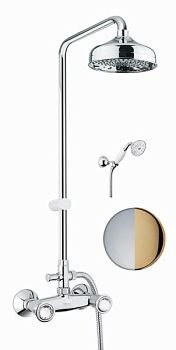Душевая система Fiore VENERE SKY (SWAROVSKI®) 13CO0620, хром/золото