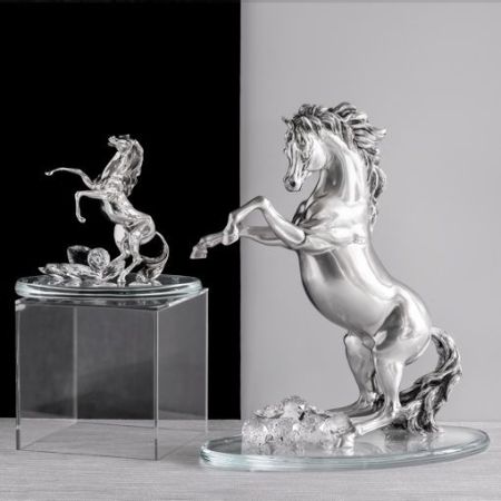 CTF, лошадь большая, 40х20х36 см, цвет серебро, артикул DC2615