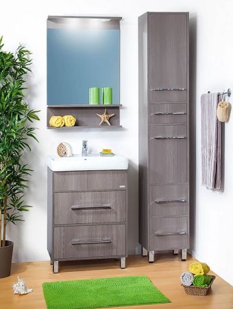 Тумба под раковину Бриклаер Чили 60 светлая лиственница