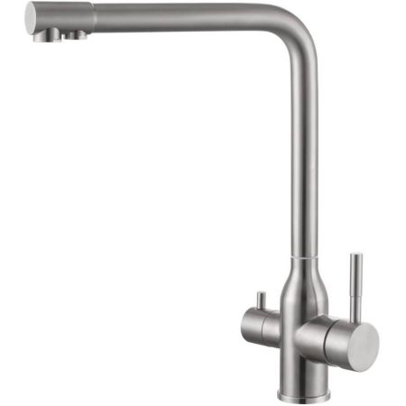 Смеситель для кухни с подключением к фильтру Fmark FS0262, сатин