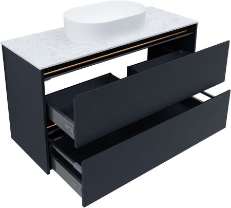 Тумба под раковину Allen Brau Activity 120 1.34007.AM антрацит матовый/черный браш, артикул 1.34007.AM