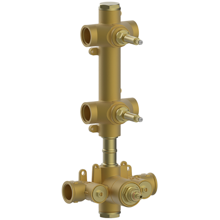 CISAL Встраиваемая часть термостатического смесителя 3/4" с двумя запорными вентилями, артикул ZA01V20004