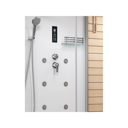 Сауна  LUGANO-R White комбинированная 2в1 Cerutti SPA 1800x1100x2231, артикул CT8346