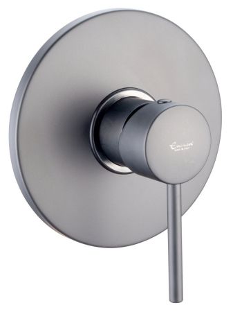 Emmevi Piper, однорычажный встраиваемый смеситель для душа, цвет черный матовый, артикул 45009/NEO