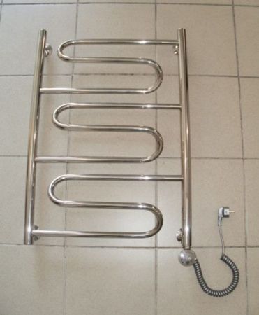 Электрический полотенцесушитель Ника Curve ЛZ Эл. 80x60 Хром, артикул ЛZ Эл. 80x60
