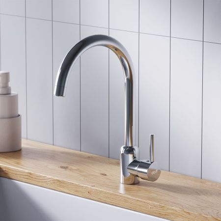 D3007000 Logic кухонный смеситель поворотный, хром, артикул D3007000