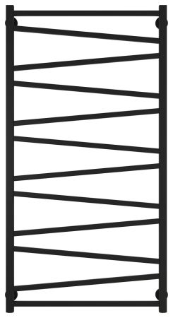 Полотенцесушитель водяной Сирокко 1200х600 (Матовый Чёрный)