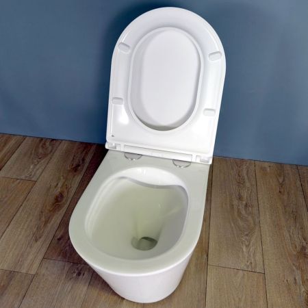 Унитаз подвесной Maretti Florenza безободковый с микролифтом, FL10PBM97-844, белый, артикул FL10PBM97-844