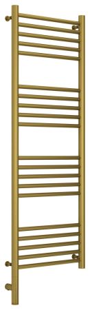 Полотенцесушитель электрический "БОГЕМА 3.0" прямая 1200х400 / МЭМ левый (Состаренная латунь), артикул 051-5804-1240