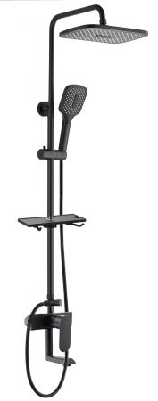 Душевая система со смесителем Black, артикул: VST112Black, VODA
