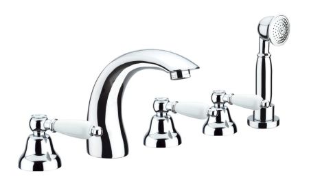 Смеситель на борт ванны Fiore COLONIALE 02CR0608, хром, артикул 02CR0608