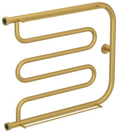 Полотенцесушитель водяной "Лира+" 2П 500х650 Н. Г. 1" (Матовое ЗОЛОТО)