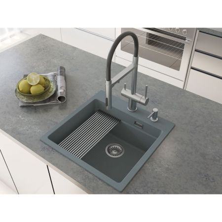 Кухонная мойка Grandex Aqua Comfort 500402, серый