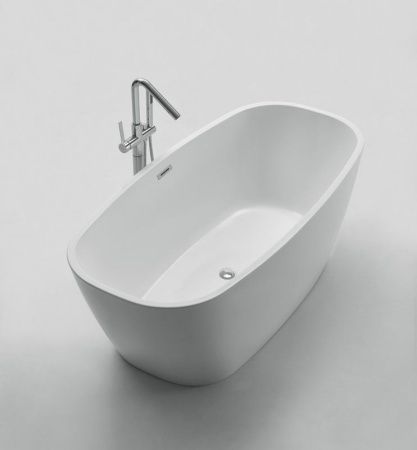 Акриловая ванна без перелива BELBAGNO BB72-1500-W0, 1500x760x600