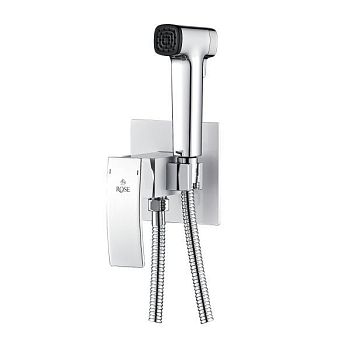 Гигиенический душ со смесителем Rose R1505F-2, белый/хром