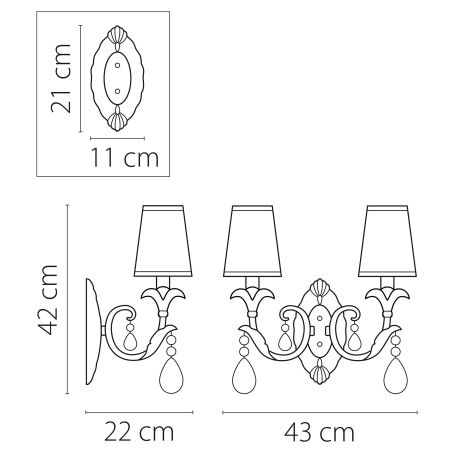 Бра Cappa Lightstar Premium 691624, артикул 691624