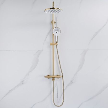Душевая система Rose R3936G, золотой сатин, артикул R3936G