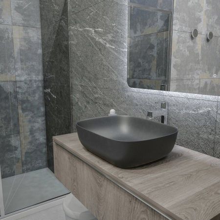 Раковина чаша Maretti FL13NS25-985, серая, артикул FL13NS25-985