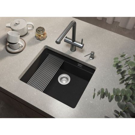 Кухонная мойка Grandex Aqua Comfort 500205, черный металлик