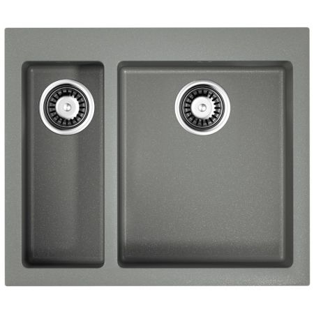 Мойка, OMOIKIRI, Bosen, число чаш-2, ширина, мм-590, глубина, мм-500, высота, мм-220, тип установки-встраиваемый, отверстия для смесителя-3 промаркированных, с переливом, сифон и донный клапан в комплекте, автоматический донный клапан приобретается отдель, артикул 4993558