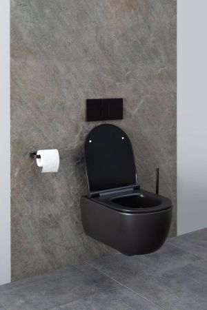 Чаша подвесного унитаза Allen Brau Priority 4.31001.31 черный матовый, артикул 4.31001.31