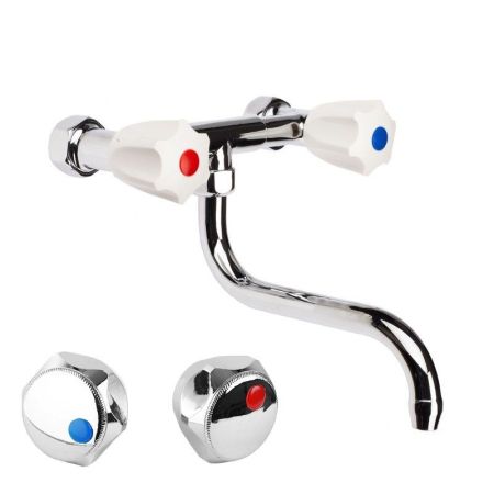 Настенный смеситель для кухни Сантаком 140017с, хром