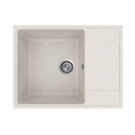 Кухонная мойка Practik PR-M-650-001 (без сифона), белый камень