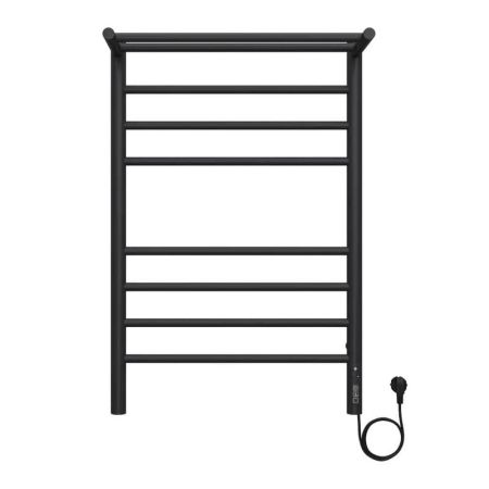 Полотенцесушитель электрический с полкой Terminus Аврора П8 50х80 КС, черный муар, артикул 4670078556981