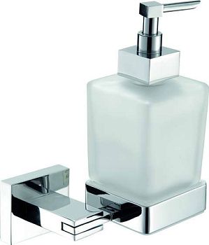 Sanibano Celeste, настенный стеклянный дозатор, цвет хром