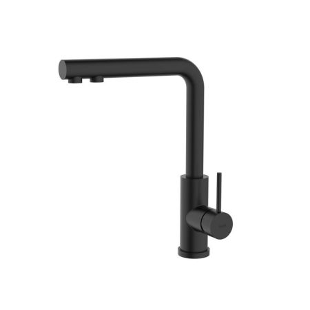 Смеситель IDDIS для кухни с фильтром черный матовый Rule (RULBLLFi05), артикул RULBLLFi05